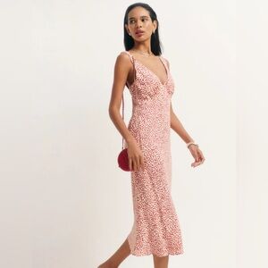 Reformation Beauden Dress Natural - Size S